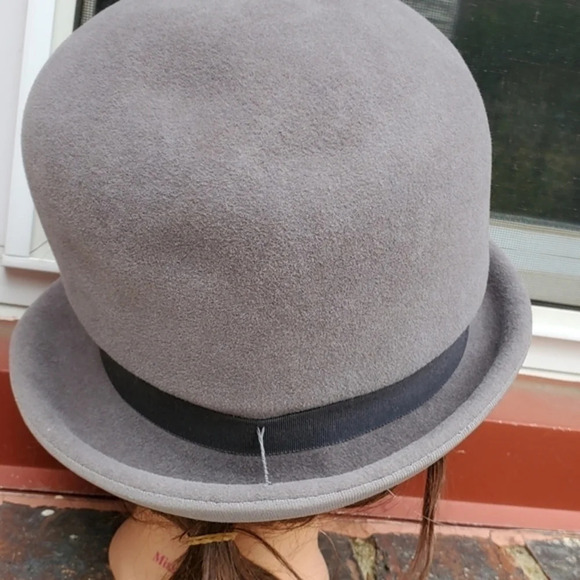 Vintage gray felted‎ hat - Picture 4 of 12